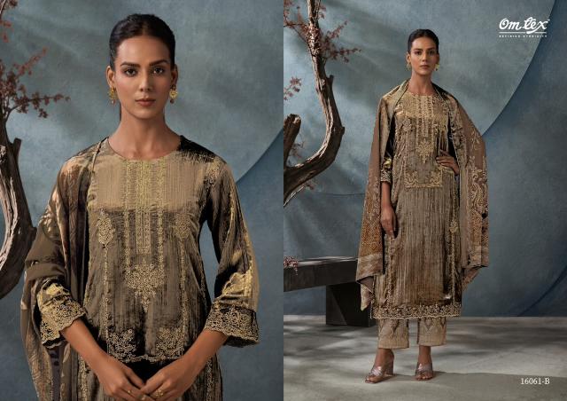 Omtex ritha crush vol 42 wholesale crepe dress material